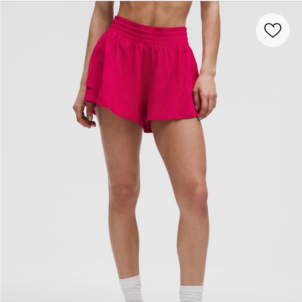 lululemon athletica shake it out high rise running shorts size xs new